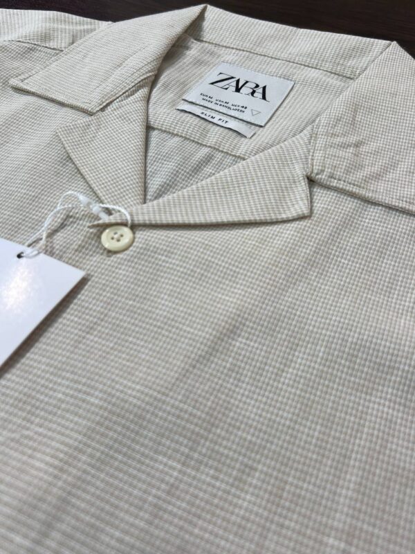 Men’s Half Sleeve Cuban Collar Shirt (Gray)
