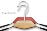 Premium Wooden Plastic Hybrid Hangers – Sleek & Durable - Image 3