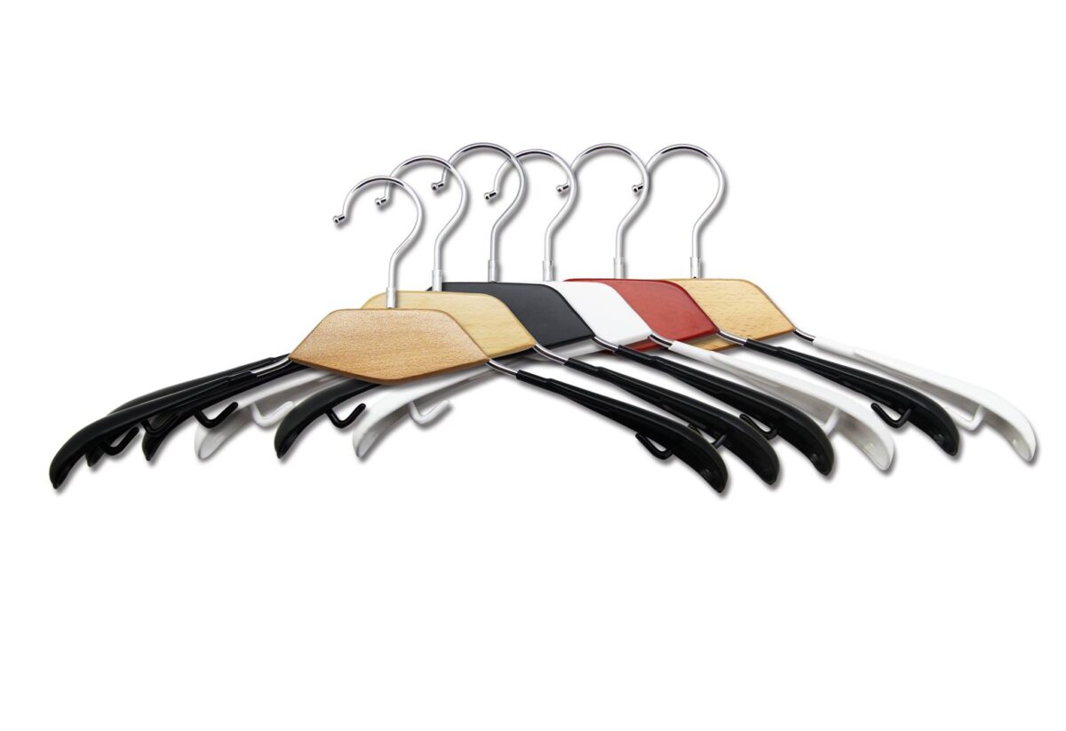 Premium Wooden Plastic Hybrid Hangers – Sleek & Durable - Image 5