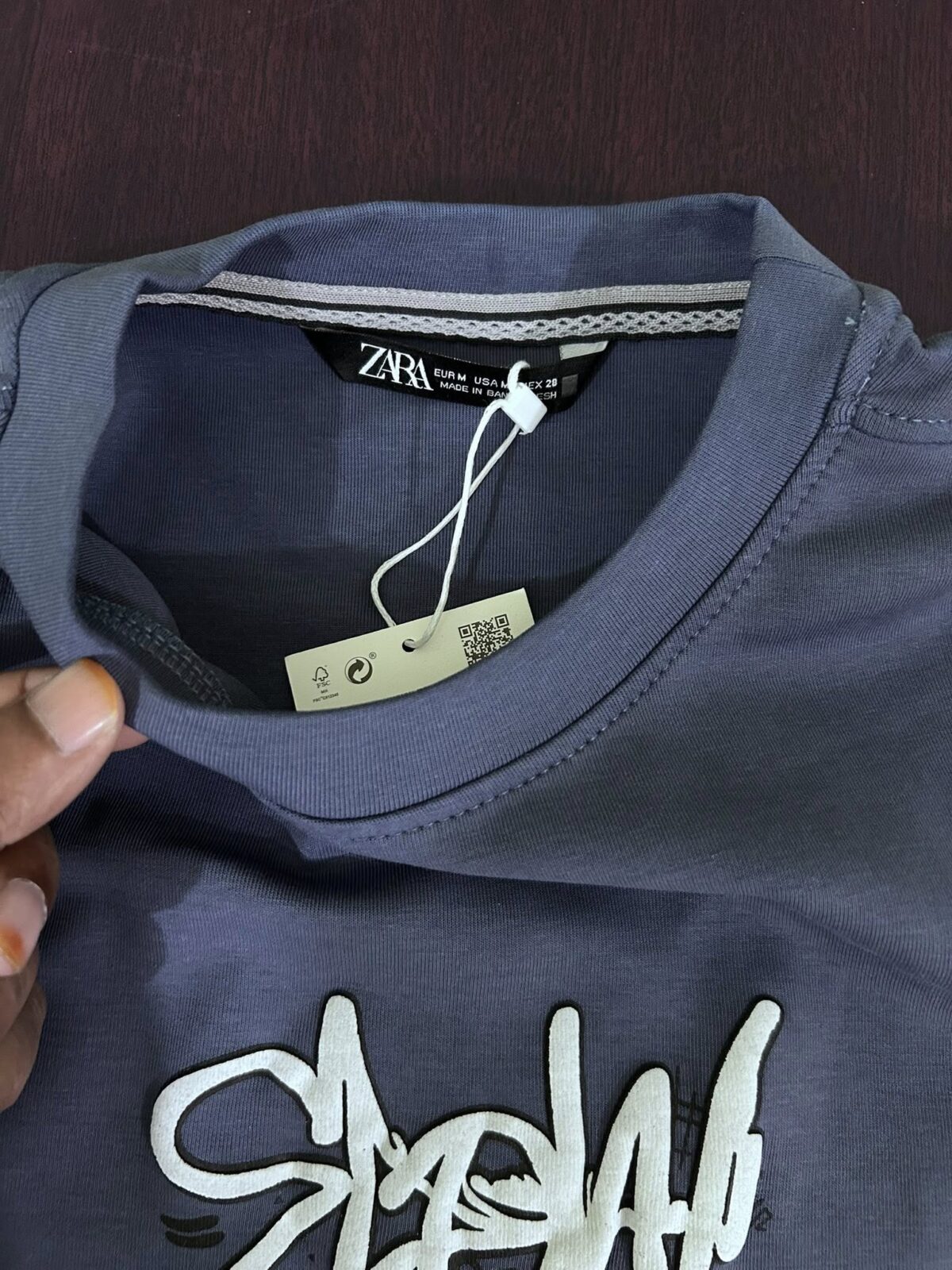 Zara Drop Shoulder T-Shirt - Image 3