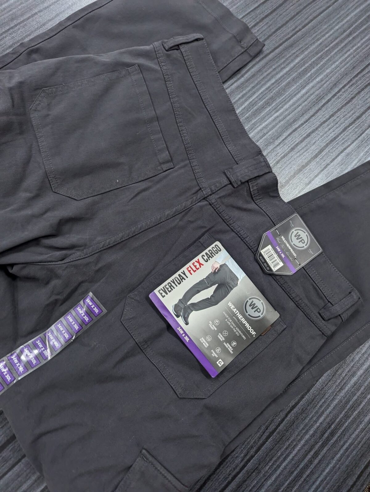Men’s Weatherproof Cargo Pants – Grey Shadow | Goodfit - Image 2