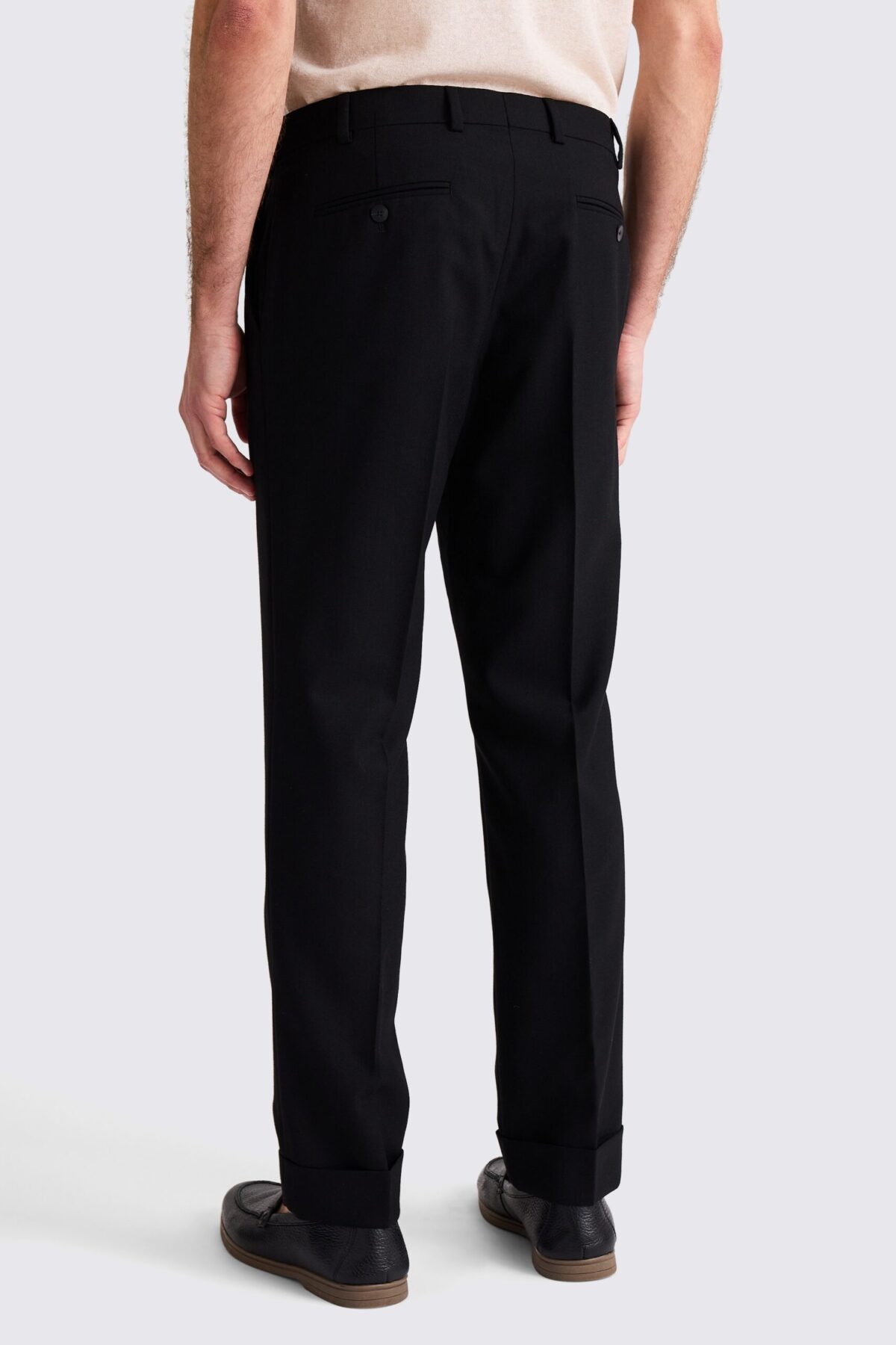 Moss London Black Formal Pants – Premium Slim Fit Formal Wear - Image 4