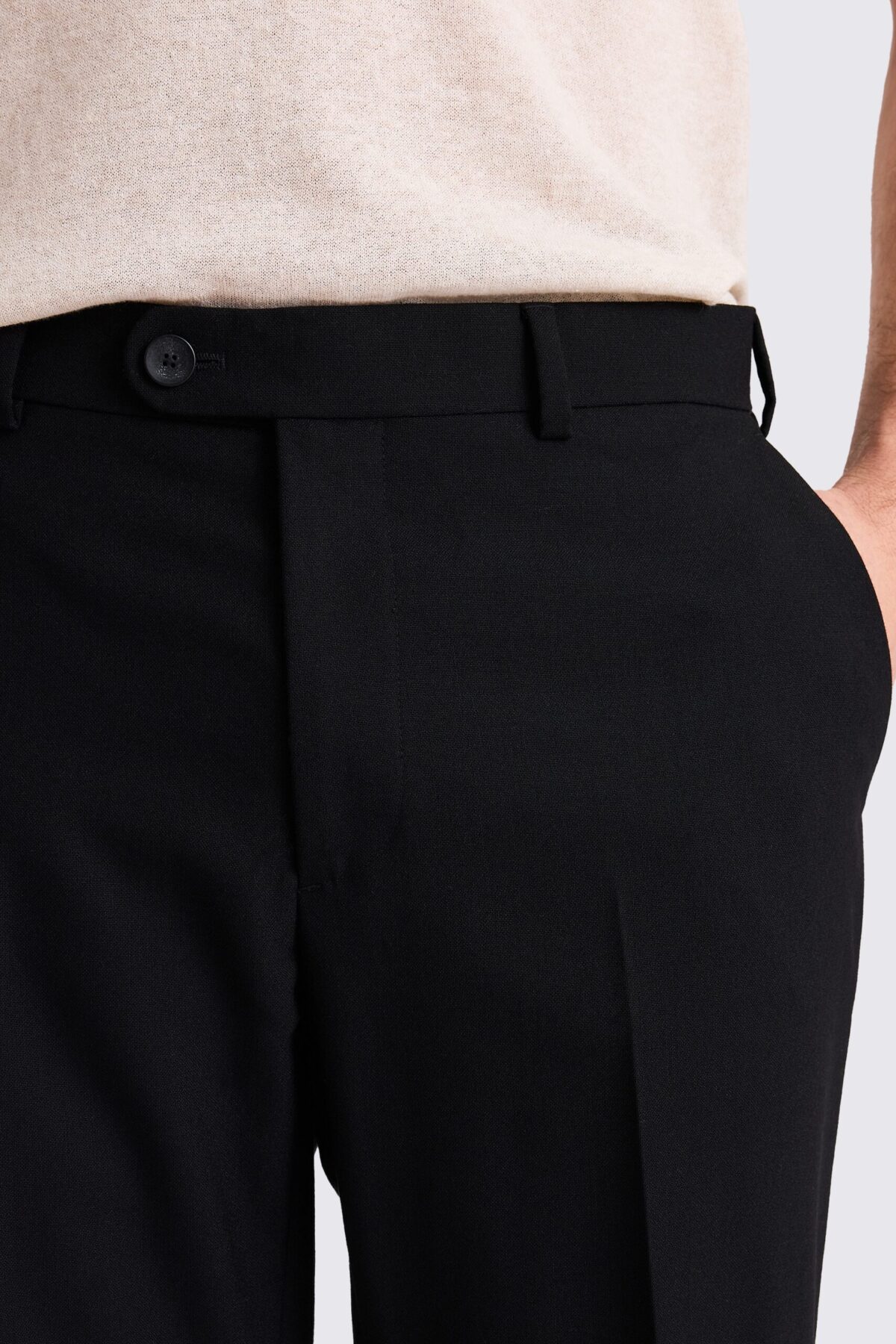 Moss London Black Formal Pants – Premium Slim Fit Formal Wear - Image 3