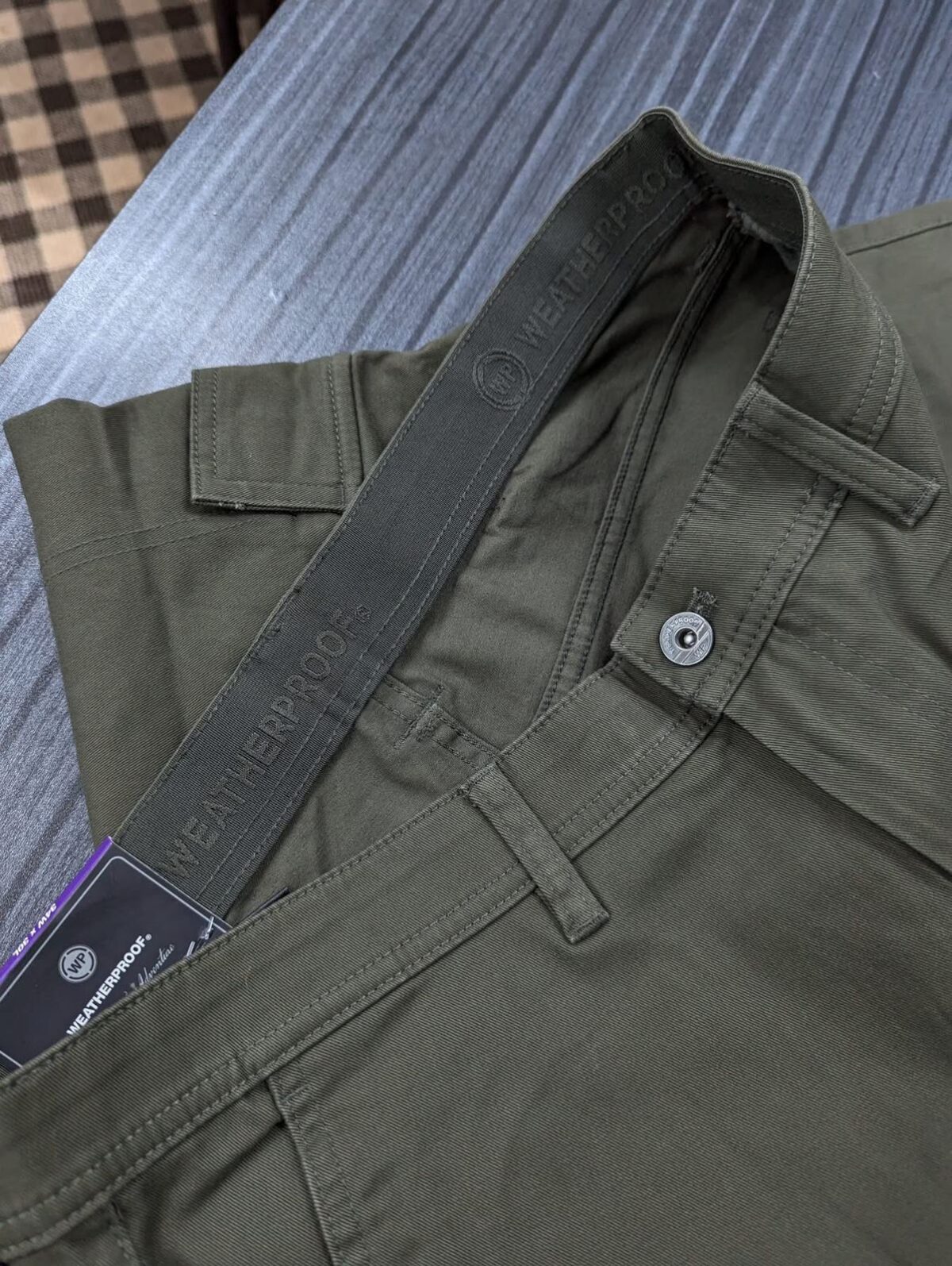 Men’s Weatherproof Cargo Pants – Olive | Goodfit - Image 3