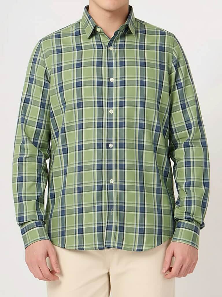 mens-green-check-shirt-4xl-size 4xl Shirts nearby